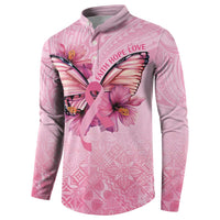 Faith Hope Love Butterfly Ribbon Personalised Button Sweatshirt