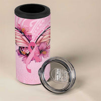 Faith Hope Love Butterfly Ribbon Personalised 4 in 1 Can Cooler Tumbler