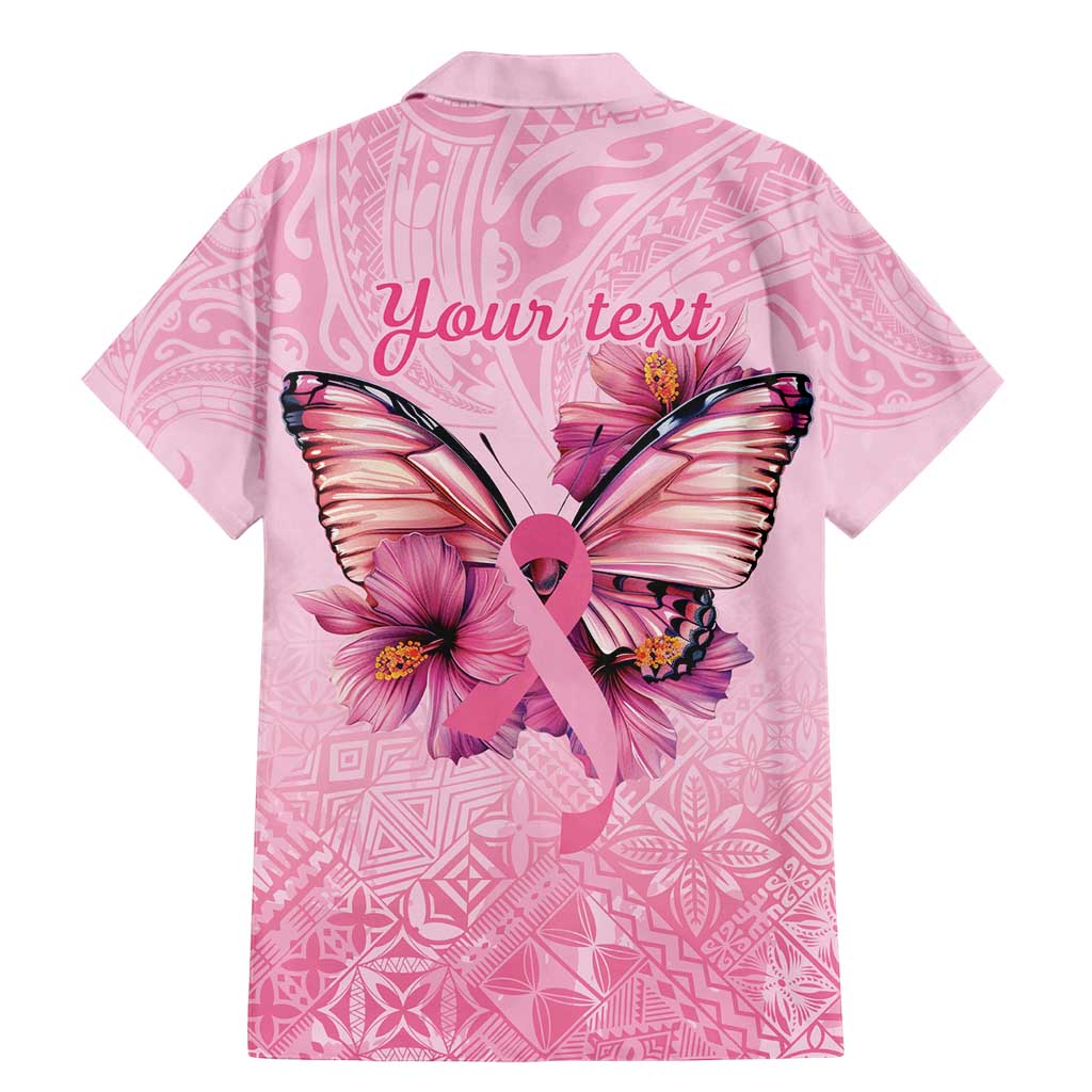 Faith Hope Love Butterfly Ribbon Personalised Family Matching Mermaid Dress and Hawaiian Shirt