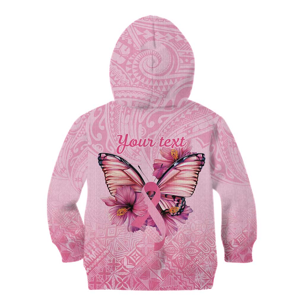 Faith Hope Love Butterfly Ribbon Personalised Kid Hoodie LT9 - Polynesian Pride