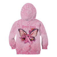 Faith Hope Love Butterfly Ribbon Personalised Kid Hoodie LT9 - Polynesian Pride