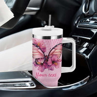 Faith Hope Love Butterfly Ribbon Personalised Tumbler With Handle LT9 - Polynesian Pride