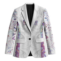 Custom New Zealand Aotearoa Blazer Pink Maori Paua Shell Indigenous - Polynesian Pride