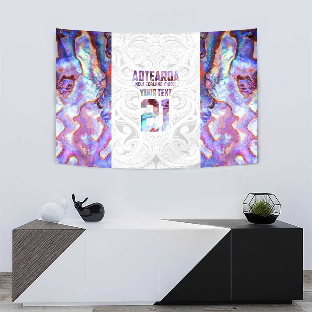 Custom New Zealand Aotearoa Tapestry Pink Maori Paua Shell Indigenous - Polynesian Pride