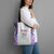 Custom New Zealand Aotearoa Tote Bag Pink Maori Paua Shell Indigenous - Polynesian Pride