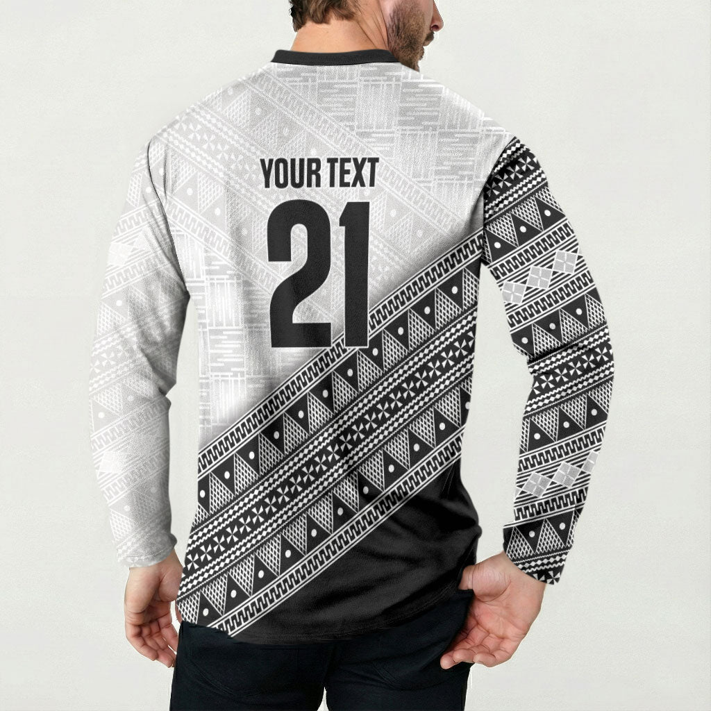 2026 Autumn Rugby Nations Fiji Custom Button Sweatshirt Fijian Tapa Tribal Lauhala Inspired LT9 - Polynesian Pride