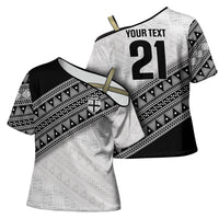 2026 Autumn Rugby Nations Fiji Custom Cross Shoulder Shirt Fijian Tapa Tribal Lauhala Inspired LT9 - Polynesian Pride