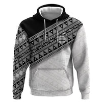 2026 Autumn Rugby Nations Fiji Custom Hoodie Fijian Tapa Tribal Lauhala Inspired LT9 Pullover Hoodie Black - Polynesian Pride