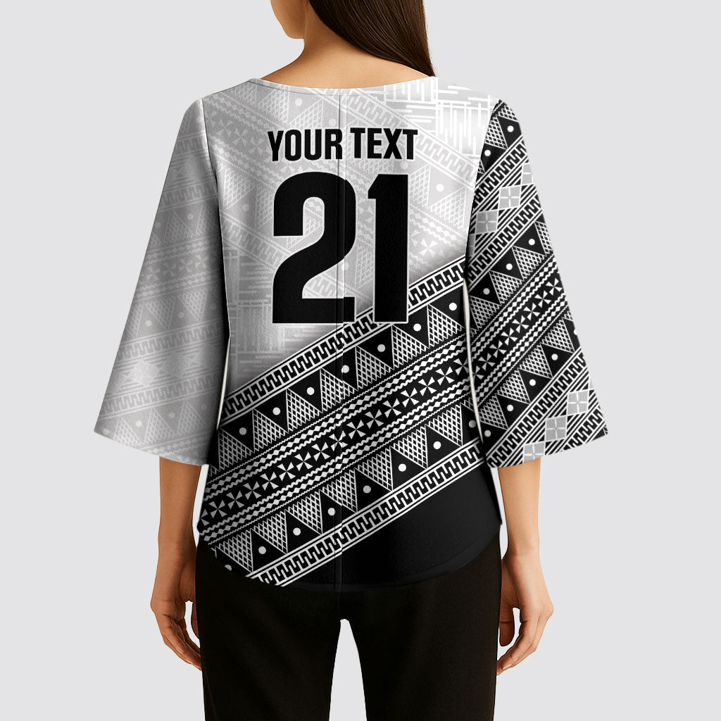 2026 Autumn Rugby Nations Fiji Custom Kimono Sleeve Blouse Fijian Tapa Tribal Lauhala Inspired LT9 - Polynesian Pride