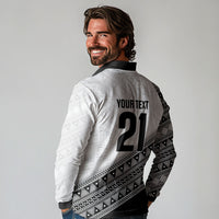2026 Autumn Rugby Nations Fiji Custom Long Sleeve Polo Shirt Fijian Tapa Tribal Lauhala Inspired LT9 - Polynesian Pride