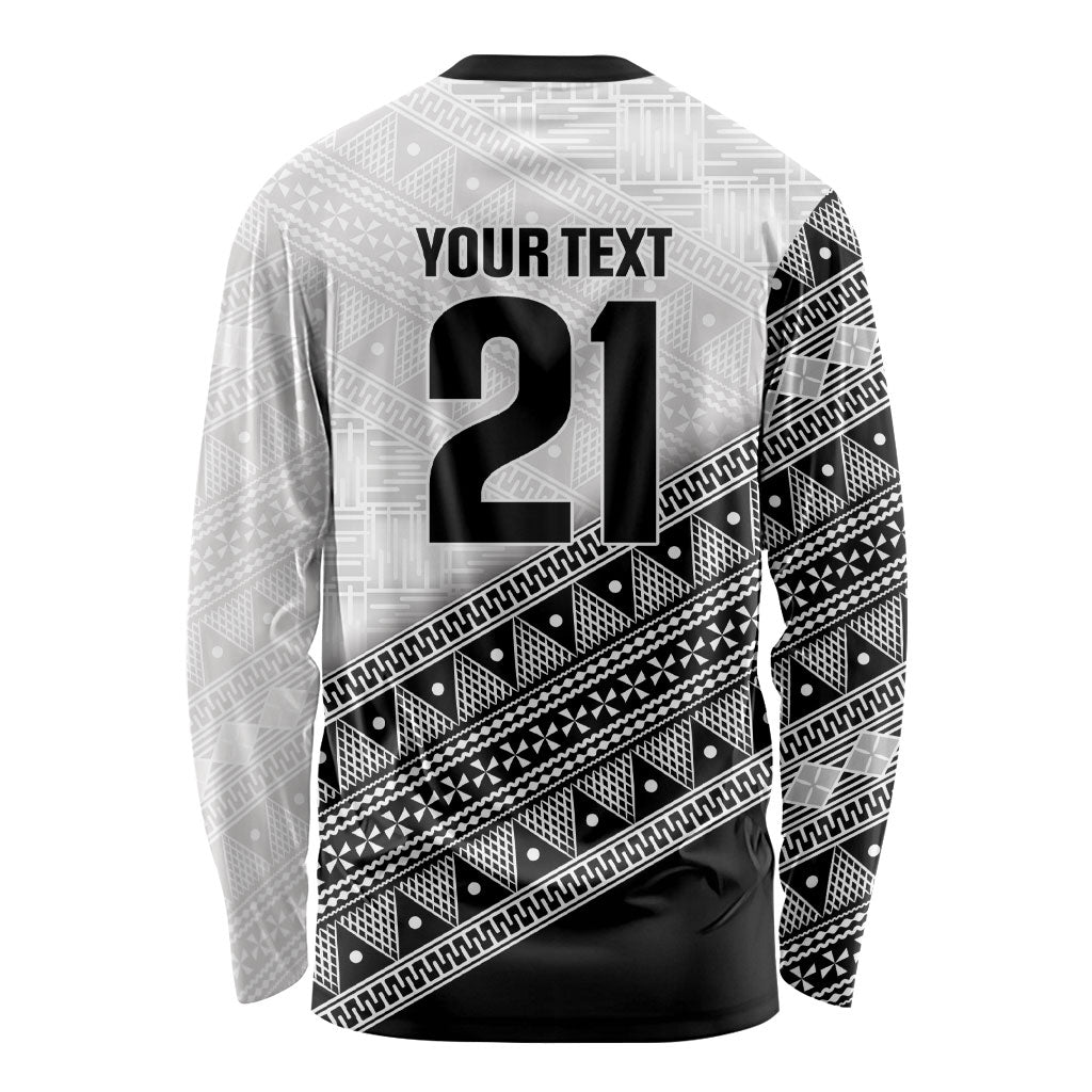 2026 Autumn Rugby Nations Fiji Custom Long Sleeve Shirt Fijian Tapa Tribal Lauhala Inspired LT9 - Polynesian Pride