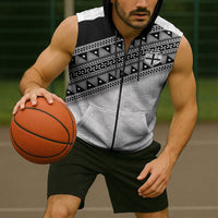 2026 Autumn Rugby Nations Fiji Custom Sleeveless Zip Hoodie Fijian Tapa Tribal Lauhala Inspired LT9 - Polynesian Pride