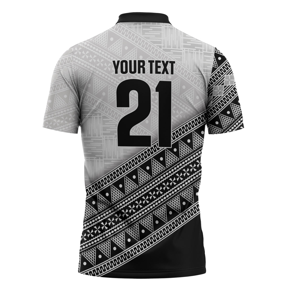 2026 Autumn Rugby Nations Fiji Custom Zipper Polo Shirt Fijian Tapa Tribal Lauhala Inspired LT9 - Polynesian Pride
