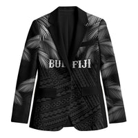 2026 Autumn Rugby Nations Fiji Custom Blazer Fijian Palm Leaf Tapa Tribal Inspired LT9 Unisex Black - Polynesian Pride