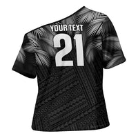 2026 Autumn Rugby Nations Fiji Custom Cross Shoulder Shirt Fijian Palm Leaf Tapa Tribal Inspired LT9 - Polynesian Pride
