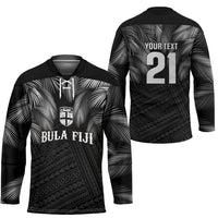 2026 Autumn Rugby Nations Fiji Custom Hockey Jersey Fijian Palm Leaf Tapa Tribal Inspired LT9 - Polynesian Pride