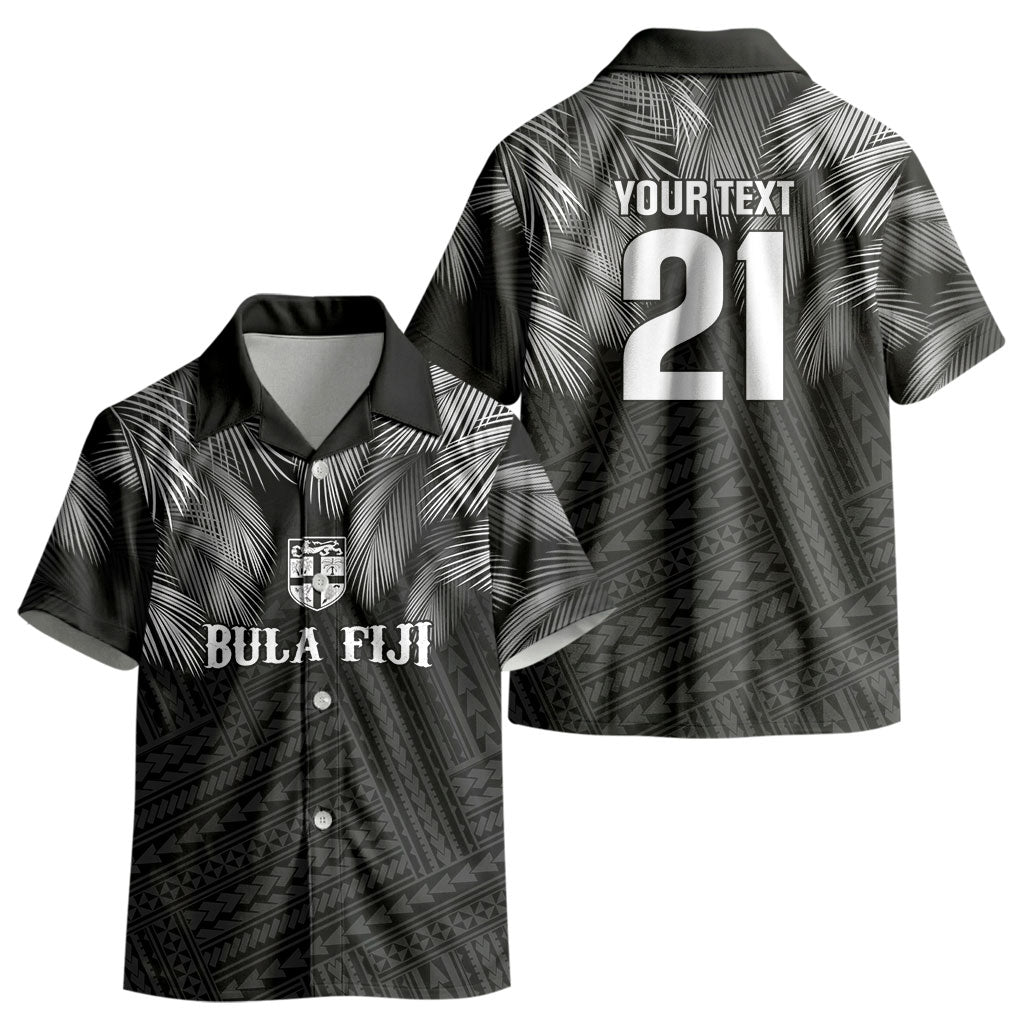 2026 Autumn Rugby Nations Fiji Custom Kid Hawaiian Shirt Fijian Palm Leaf Tapa Tribal Inspired LT9 - Polynesian Pride