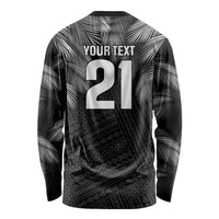 2026 Autumn Rugby Nations Fiji Custom Long Sleeve Shirt Fijian Palm Leaf Tapa Tribal Inspired LT9 - Polynesian Pride