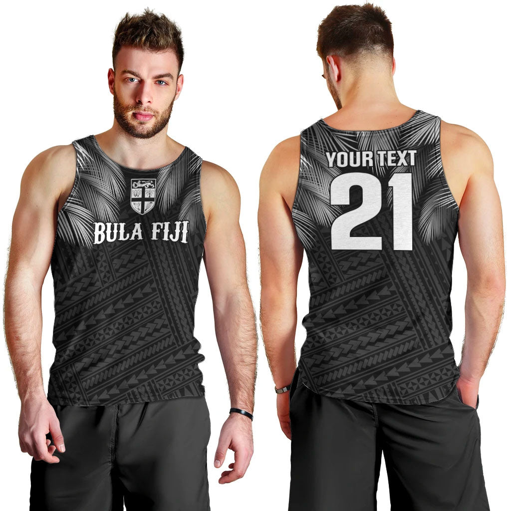2026 Autumn Rugby Nations Fiji Custom Men Tank Top Fijian Palm Leaf Tapa Tribal Inspired LT9 - Polynesian Pride