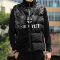 2026 Autumn Rugby Nations Fiji Custom Sleeveless Puffer Jacket Fijian Palm Leaf Tapa Tribal Inspired LT9 - Polynesian Pride