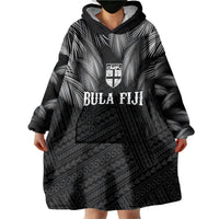 2026 Autumn Rugby Nations Fiji Custom Wearable Blanket Hoodie Fijian Palm Leaf Tapa Tribal Inspired LT9 - Polynesian Pride