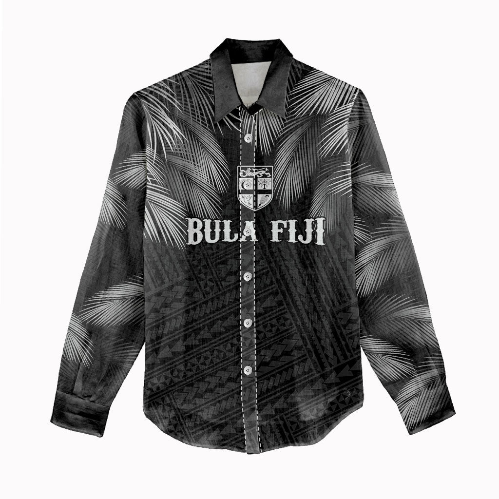 2026 Autumn Rugby Nations Fiji Custom Women Casual Shirt Fijian Palm Leaf Tapa Tribal Inspired LT9 - Polynesian Pride