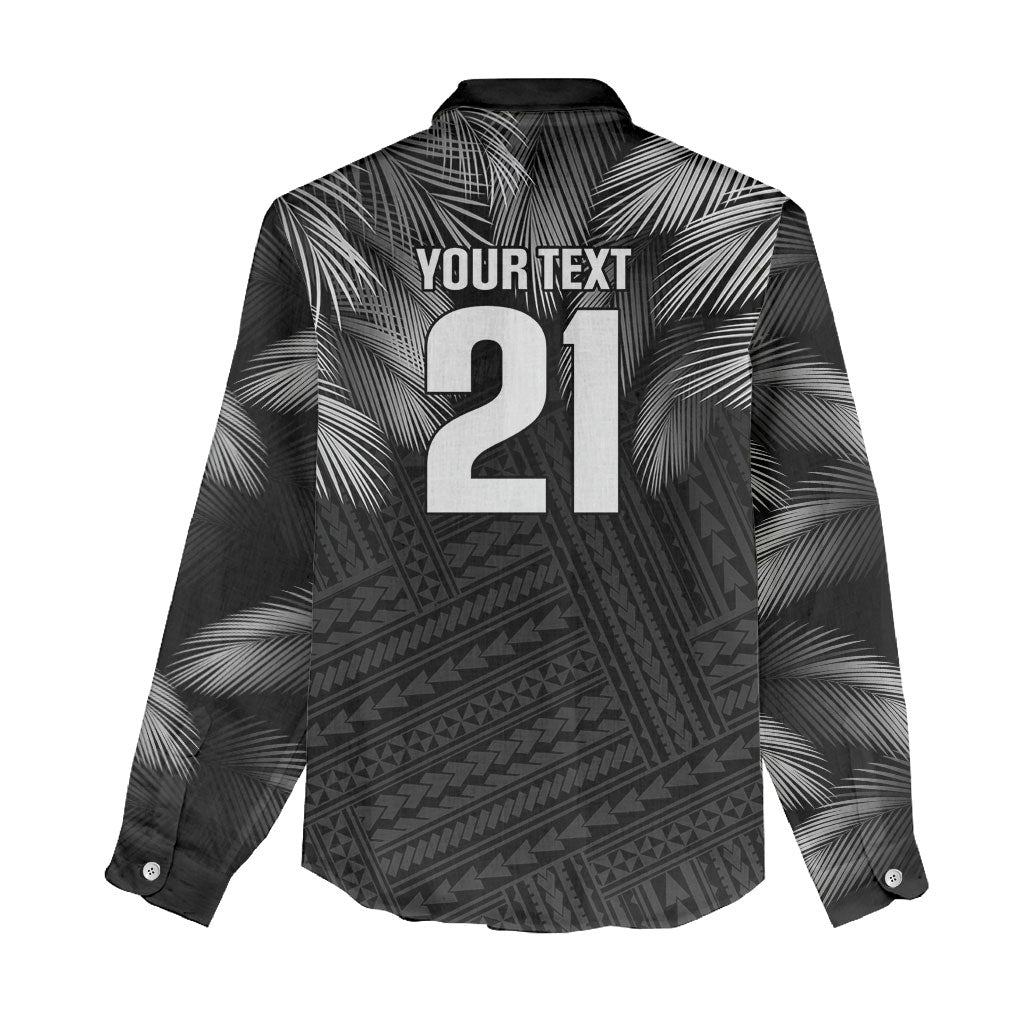 2026 Autumn Rugby Nations Fiji Custom Women Casual Shirt Fijian Palm Leaf Tapa Tribal Inspired LT9 - Polynesian Pride