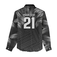 2026 Autumn Rugby Nations Fiji Custom Women Casual Shirt Fijian Palm Leaf Tapa Tribal Inspired LT9 - Polynesian Pride
