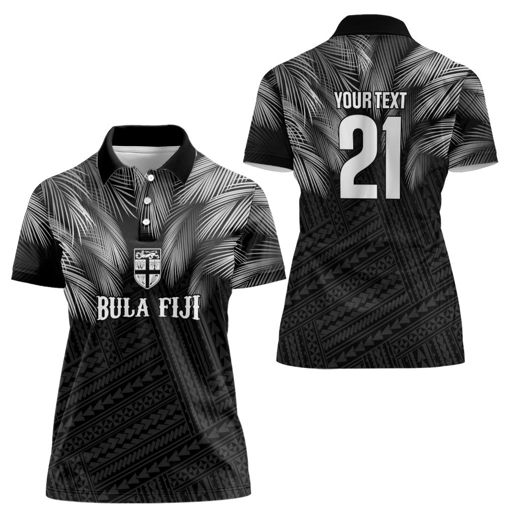 2026 Autumn Rugby Nations Fiji Custom Women Polo Shirt Fijian Palm Leaf Tapa Tribal Inspired LT9 - Polynesian Pride