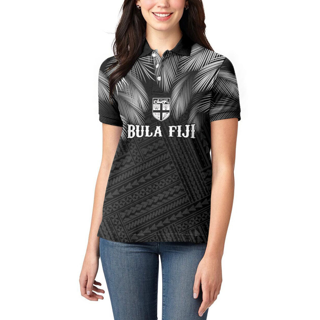 2026 Autumn Rugby Nations Fiji Custom Women Polo Shirt Fijian Palm Leaf Tapa Tribal Inspired LT9 - Polynesian Pride