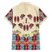 Papua Batik Motif Bird Of Paradise and Native Papuan Shield Family Matching Tank Maxi Dress and Hawaiian Shirt LT9 - Polynesian Pride