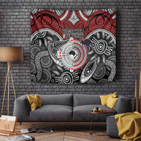 Aotearoa and Australia Tapestry New Zealand Honour The Treaty Ake!Ake!Ake! LT9 Red - Polynesian Pride