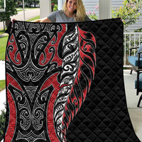 Koru Fern New Zealand Quilt Maori Tribal Pattern LT9 Red - Polynesian Pride