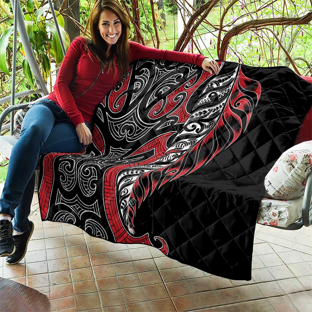 Koru Fern New Zealand Quilt Maori Tribal Pattern LT9 - Polynesian Pride