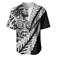 Koru Fern New Zealand Maori Tribal Warrior Baseball Jersey LT9 Black - Polynesian Pride