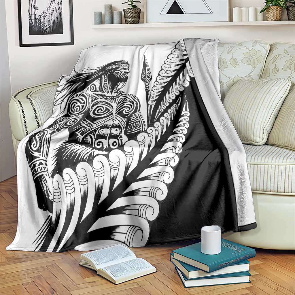 Koru Fern New Zealand Maori Tribal Warrior Blanket