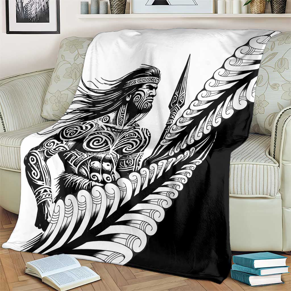 Koru Fern New Zealand Maori Tribal Warrior Blanket