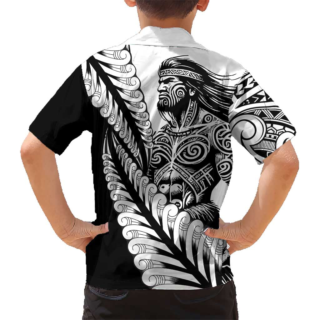 Koru Fern New Zealand Maori Tribal Warrior Hawaiian Shirt