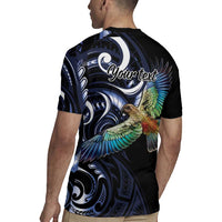 New Zealand Kea Bird Personalised Rugby Jersey Maori Tribal Koru Art