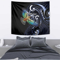 New Zealand Kea Bird Personalised Tapestry Maori Tribal Koru Art LT9 - Polynesian Pride