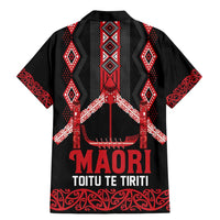 Toitu Te Tiriti Waitangi Family Matching Mermaid Dress and Hawaiian Shirt Black Wharenui House - Polynesian Pride