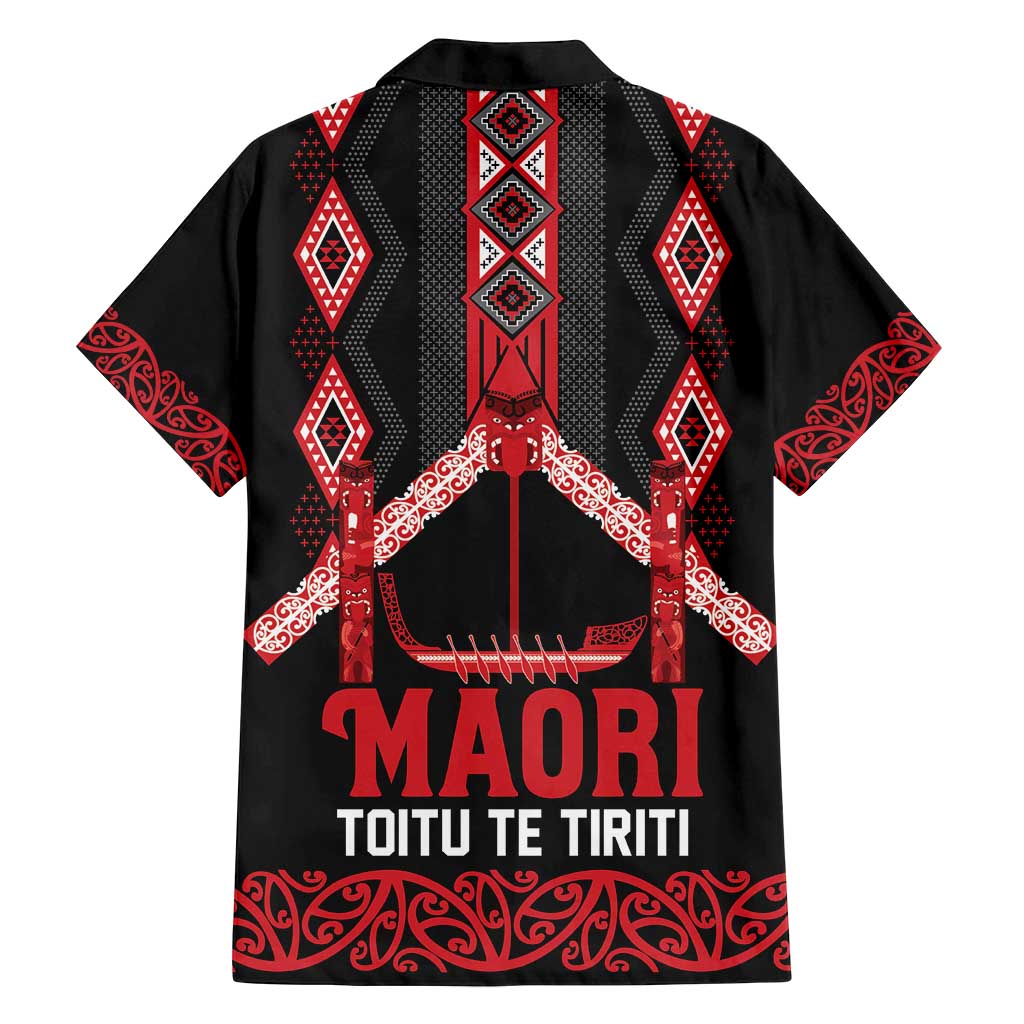 Toitu Te Tiriti Waitangi Family Matching Summer Maxi Dress and Hawaiian Shirt Black Wharenui House - Polynesian Pride