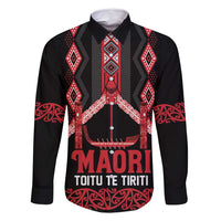 Toitu Te Tiriti Waitangi Family Matching Tank Maxi Dress and Hawaiian Shirt Black Wharenui House - Polynesian Pride