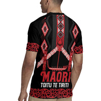 Toitu Te Tiriti Waitangi Rugby Jersey Black Wharenui House LT9 - Polynesian Pride