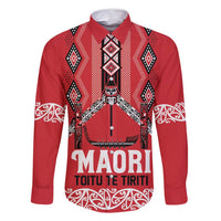Toitu Te Tiriti Waitangi Family Matching Mermaid Dress and Hawaiian Shirt Red Wharenui House - Polynesian Pride