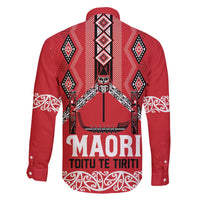 Toitu Te Tiriti Waitangi Family Matching Mermaid Dress and Hawaiian Shirt Red Wharenui House - Polynesian Pride
