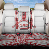 Toitu Te Tiriti Waitangi Back Car Seat Cover White Wharenui House - Polynesian Pride