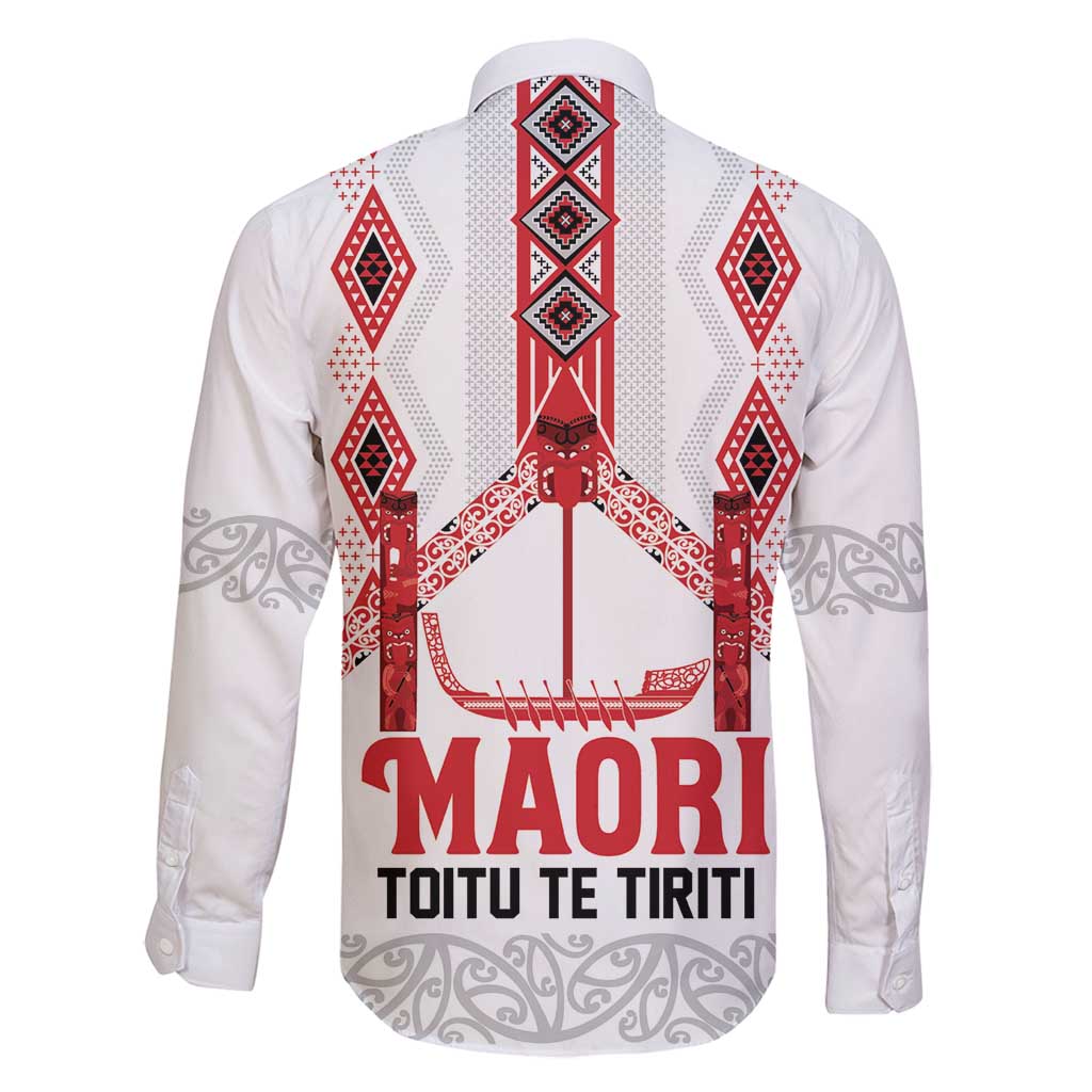 Toitu Te Tiriti Waitangi Family Matching Puletasi and Hawaiian Shirt White Wharenui House - Polynesian Pride