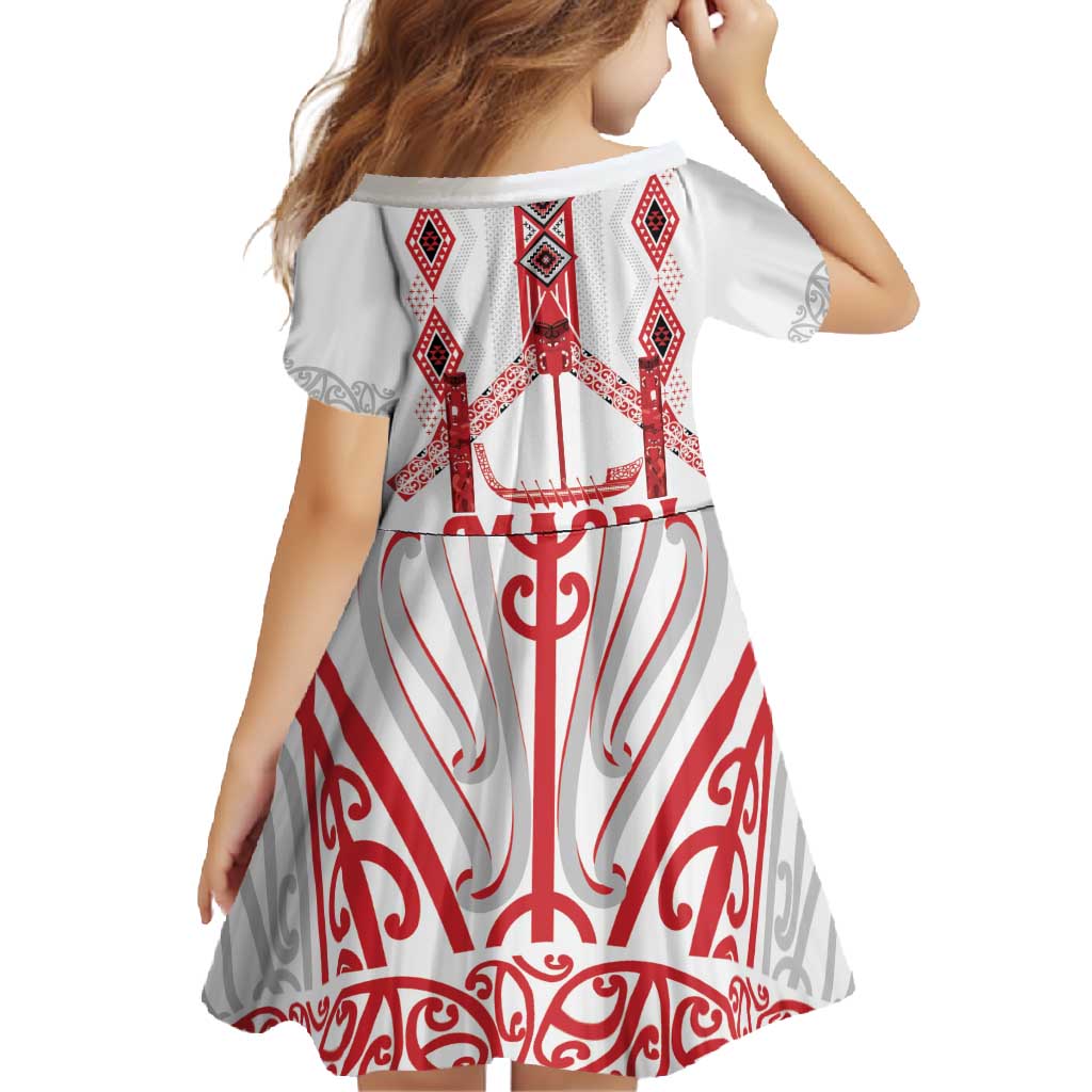 Toitu Te Tiriti Waitangi Family Matching Summer Maxi Dress and Hawaiian Shirt White Wharenui House - Polynesian Pride