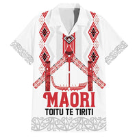 Toitu Te Tiriti Waitangi Family Matching Summer Maxi Dress and Hawaiian Shirt White Wharenui House - Polynesian Pride